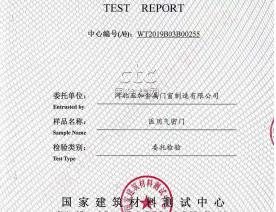 气密门检验报告